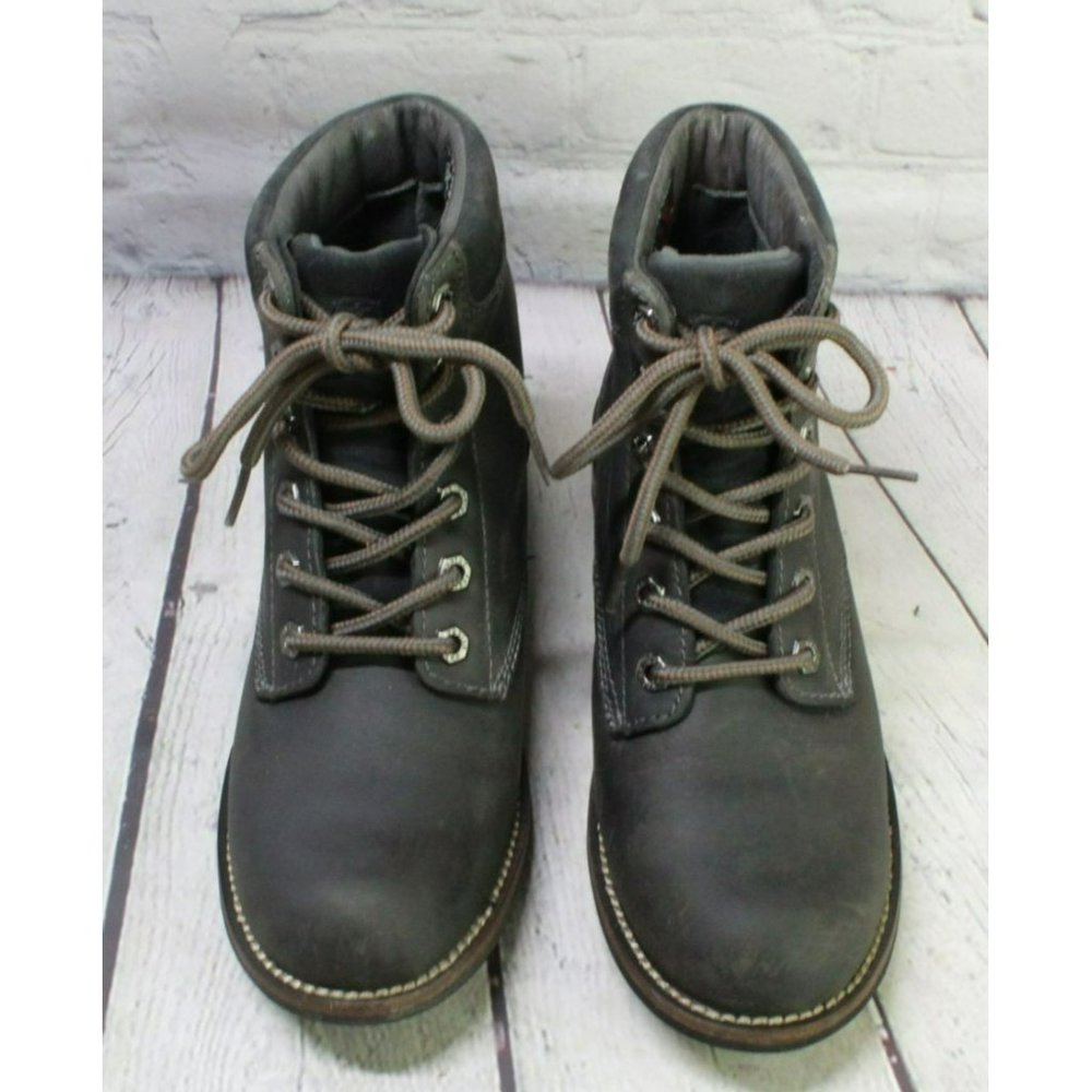 Kodiak Jaya Black Leather Lace Up Waterproof Slip Resistant Ankle Boots Size 7.5 - Picture 5 of 9
